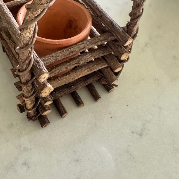 Grapevine 3 Clay Pot Herb Garden - Picture 4 of 6